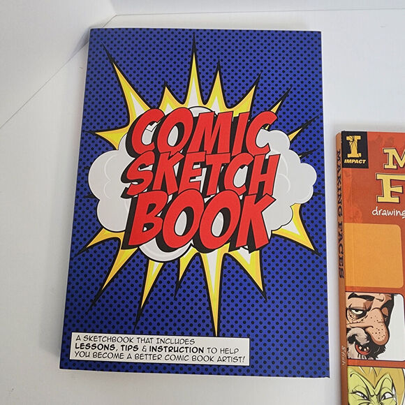 How to Draw Faces, Comic Strips and Sketchbook for Practice - Lot of 3 books - Picture 2 of 8